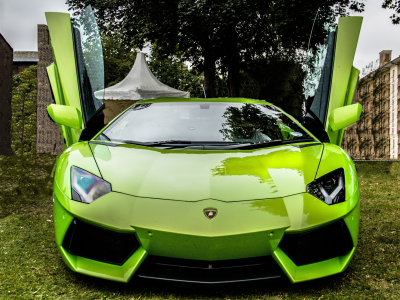 Lamborghini, авентадор, зеленый, ламборгини, lp700-4, green, aventador