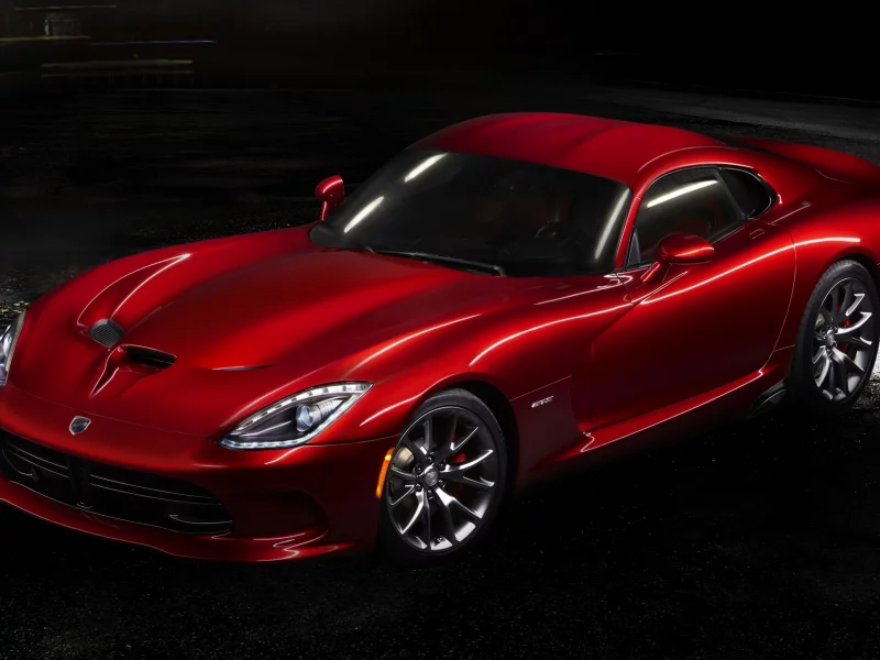 красный, суперкар, gts, додж, Dodge, srt, viper, передок, вайпер
