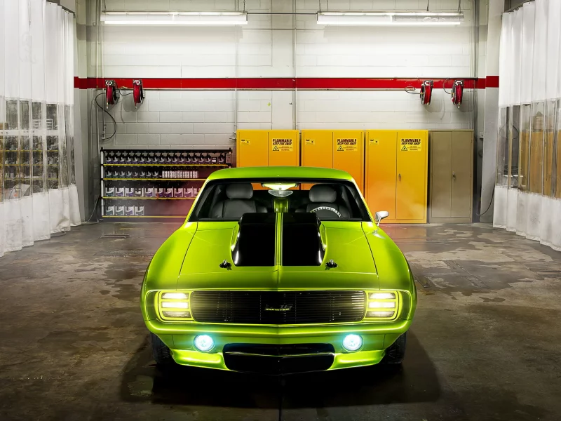 muscle car, шевролет камаро, Chevrolet camaro, гараж