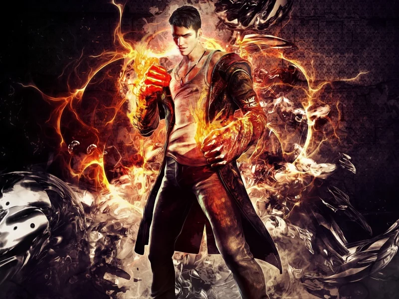 devil may cry 5, Dmc, eryx, wallpaper, dante, данте, кулаки, demon
