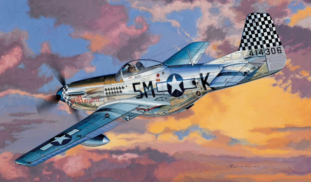 F-6d, истребитель, американский, mustang, самолёт, мустанг