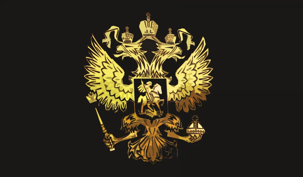 россия, герб, черный, Орел, фон