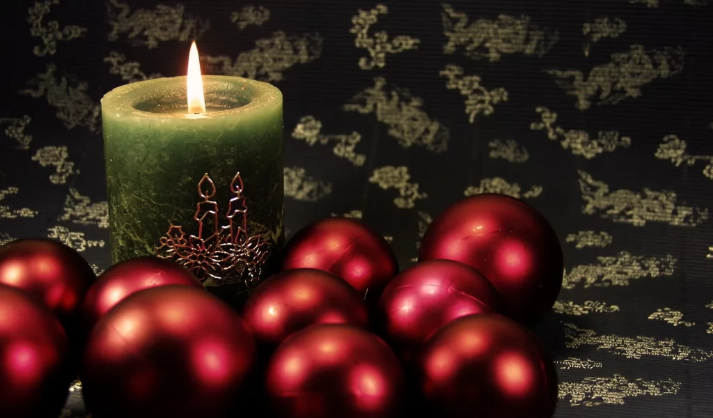 рождество, свеча, Праздник, new year, новый год, christmas, шары