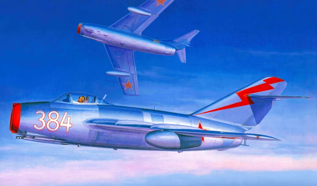 советский, Арт, mig-15, миг-15, истребитель, самолет