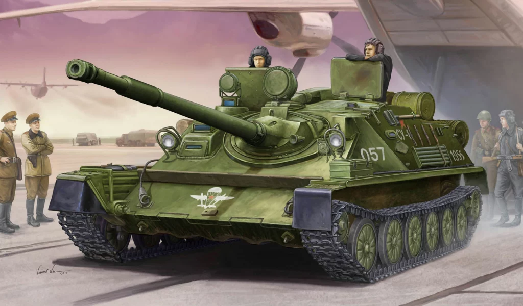 сау, аэродром, авиадесантная, Арт, асу-85, самоходная