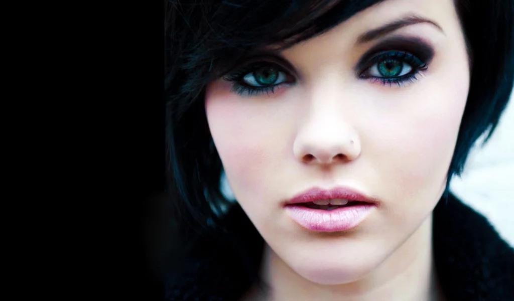 красивые глаза, Mellisa clarke, взгляд, брюнетка, модель, губы