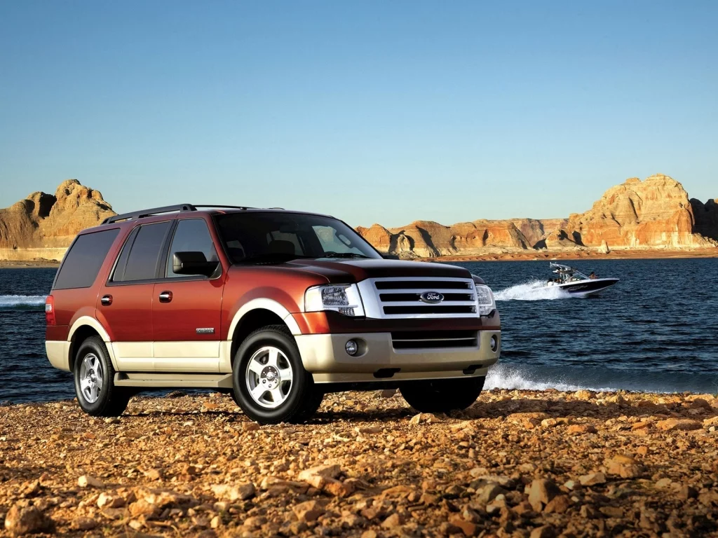 expedition, ford, Машина, море, внедорожник, путешествие