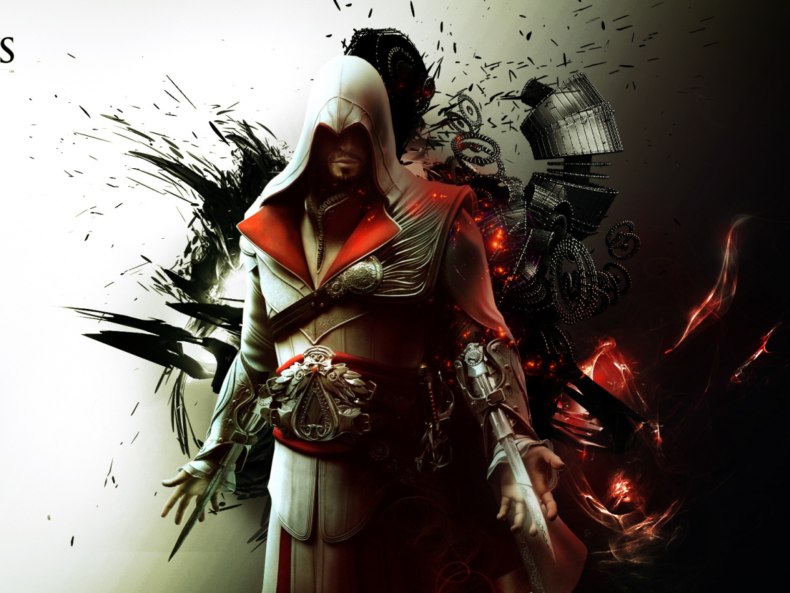 убийца, abstract, ezio auditore da firenze, ассасин, fon, Assassins creed brotherhood