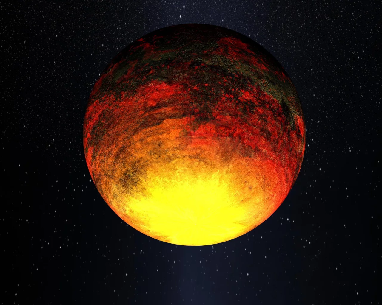 космос, звезды, планета, пространство, Kepler-10b