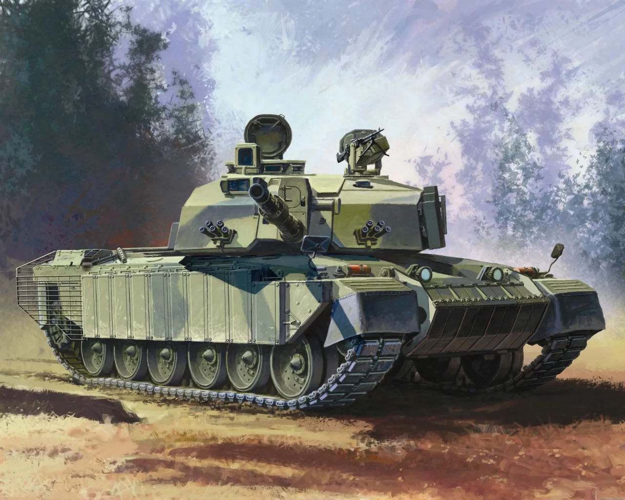 рисунок, основной, челленджер 2, Арт, боевой, challenger 2