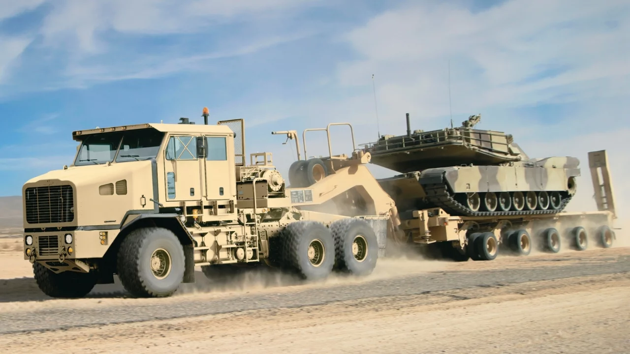 тягачь, m1070a1, трак, грузовик, Oshkosh, танк, truck, ошкош, het