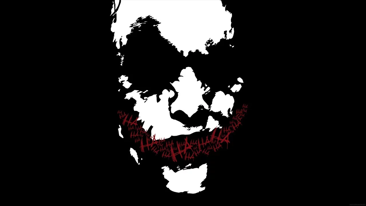 joker, черный, улыбка, Джокер