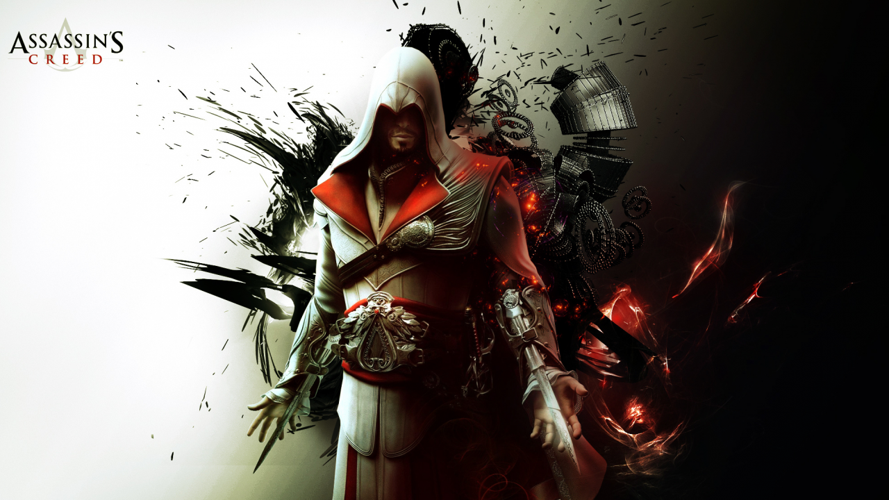 убийца, abstract, ezio auditore da firenze, ассасин, fon, Assassins creed brotherhood