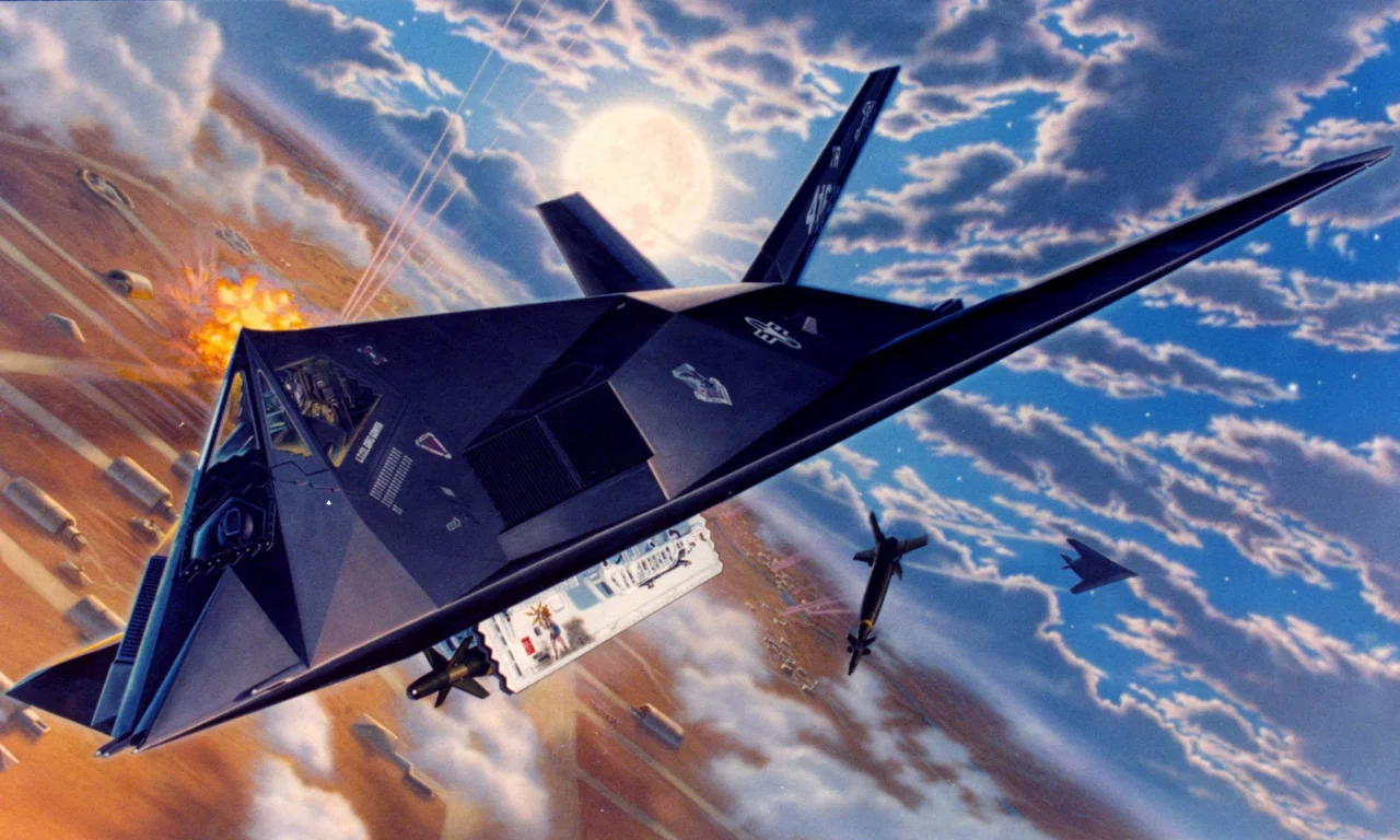 lockheed f-117, night hawk, Самолет, одноместный, американский