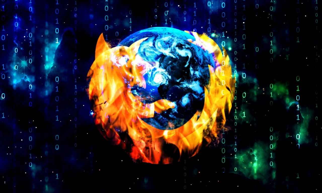 Mozilla firefox, браузер, матрица, мозилла файерфокс, цифры