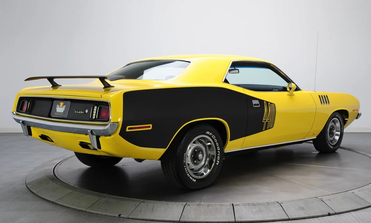 барракуда, 1971, вид сзади, cuda, Plymouth, 440, куда, плимут
