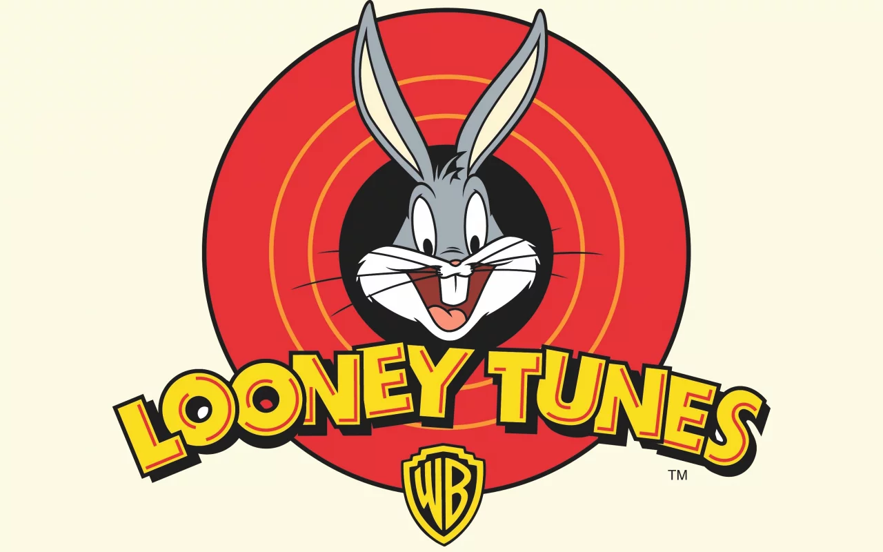 логотип, белый, кролик, Looney tunes, багз банни, мультфильм