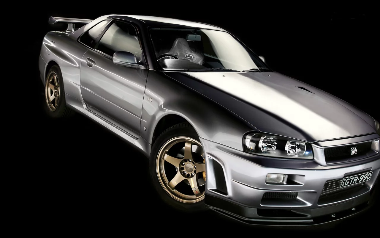 gt-r, скайлайн, silvery, серебристый, r34, ниссан, skyline, Nissan