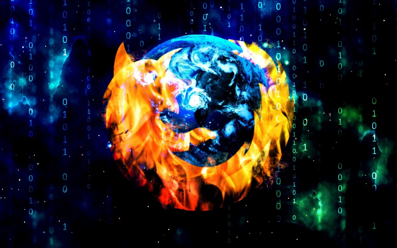 Mozilla firefox, браузер, матрица, мозилла файерфокс, цифры