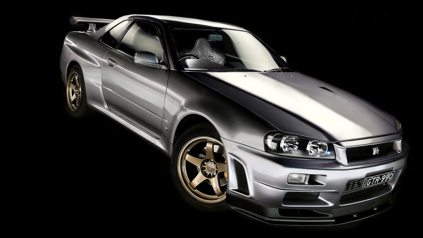 gt-r, скайлайн, silvery, серебристый, r34, ниссан, skyline, Nissan