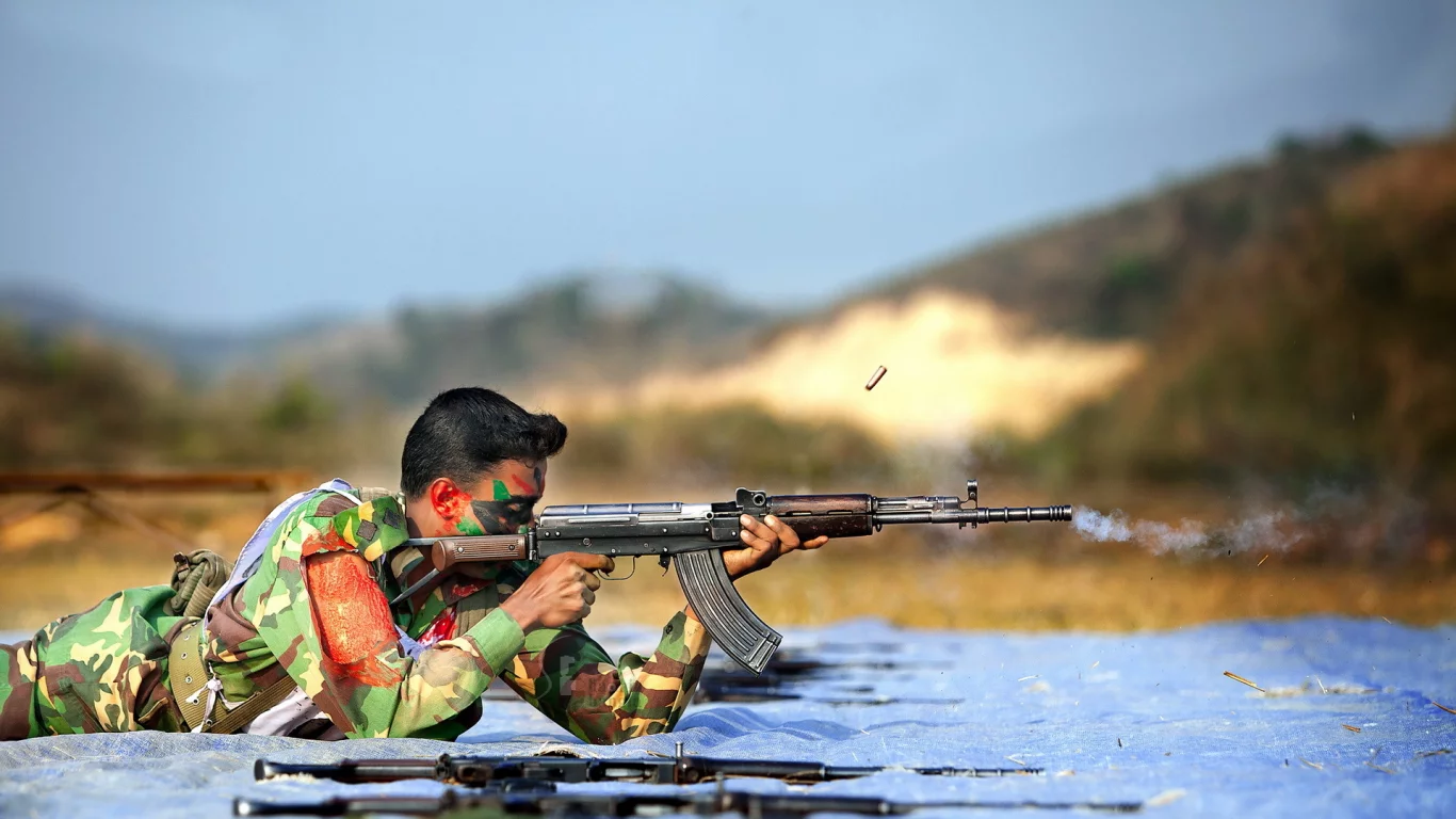 Bangladesh army, оружие, солдат
