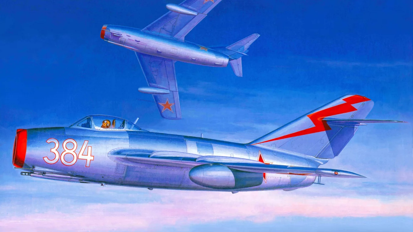 советский, Арт, mig-15, миг-15, истребитель, самолет