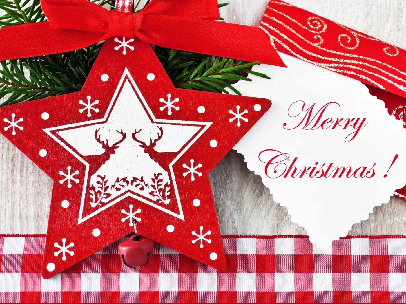 олени, звёздочка, бант, merry christmas, конверт, ветка, Ёлка