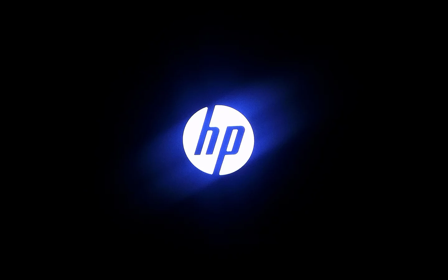 computer, photo, logo, Hp, hi-tech, blue light