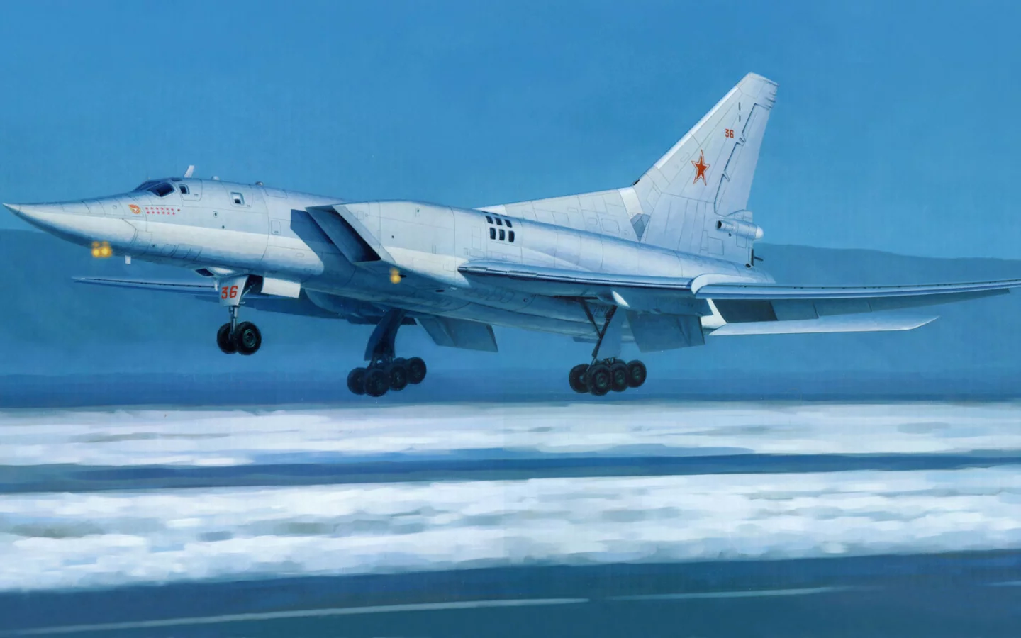 backfire, Ту-22м3, снег, аэродром, полоса, бомбардировщик