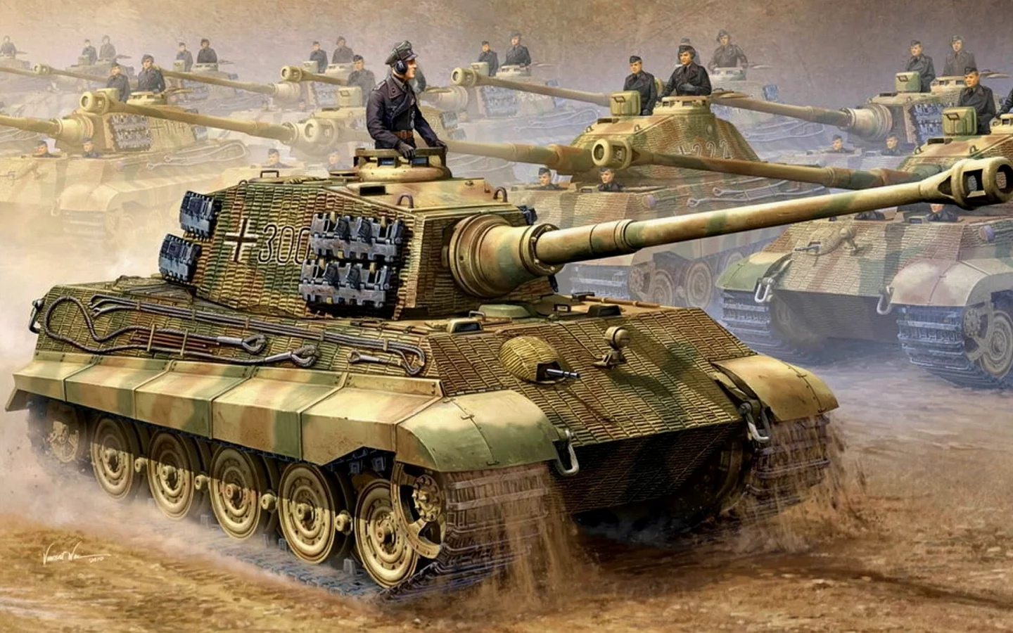 tiger ii, Королевский тигр, pzkpfw vi ausf. b, тяжелый танк, строй