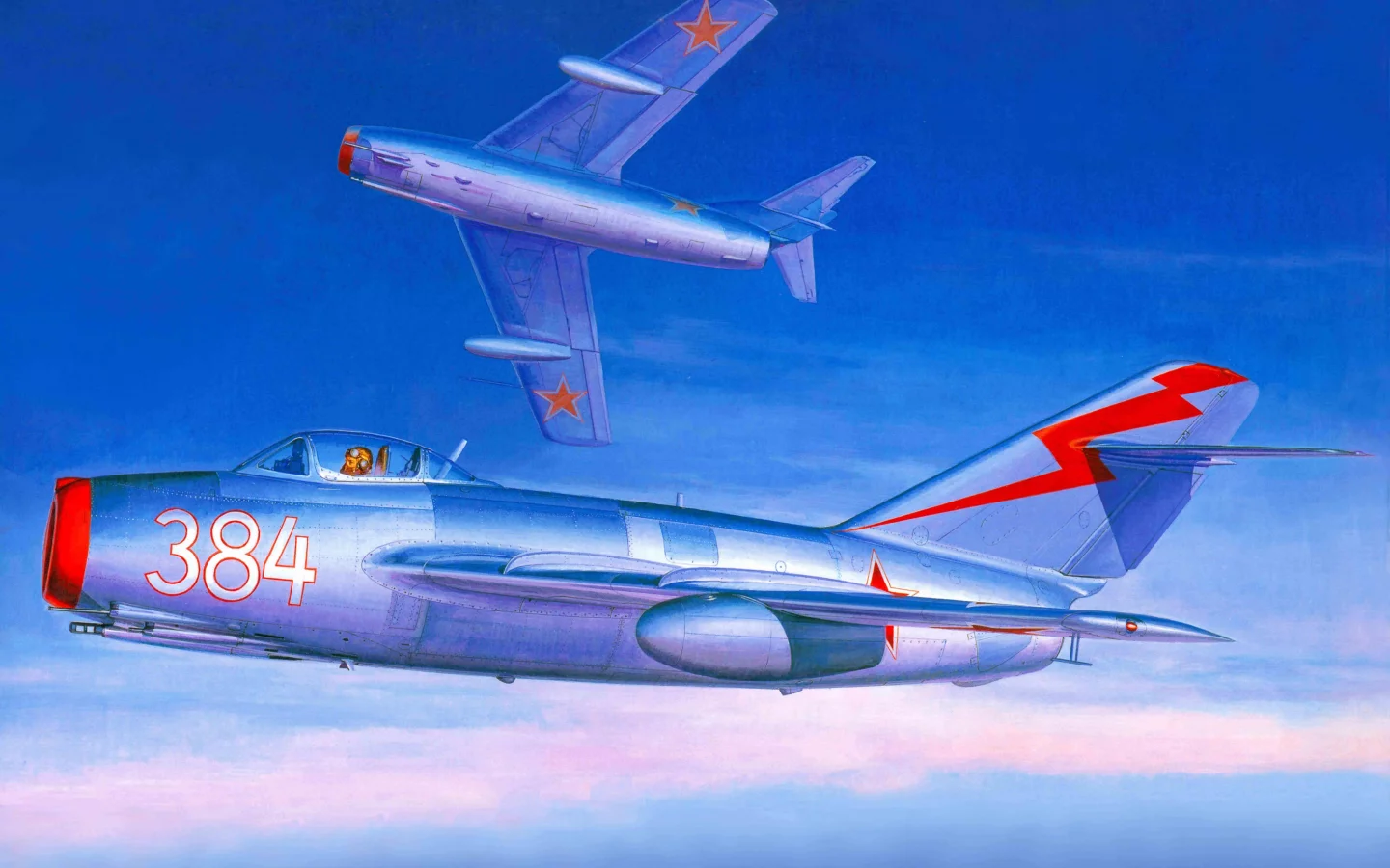 советский, Арт, mig-15, миг-15, истребитель, самолет