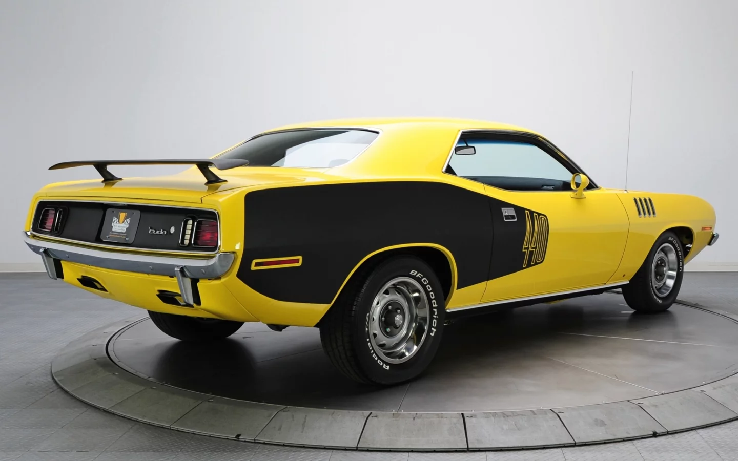 барракуда, 1971, вид сзади, cuda, Plymouth, 440, куда, плимут