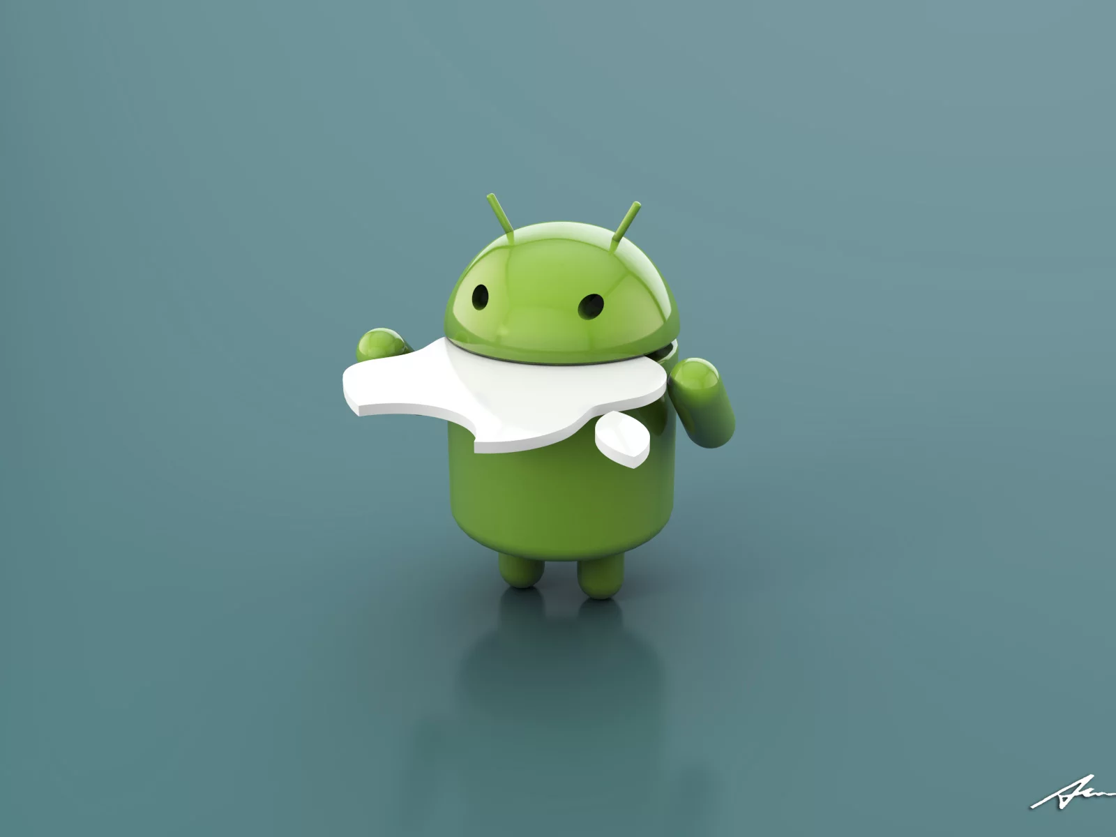 откусанное яблоко, андроид, hi-tech, apple, Android