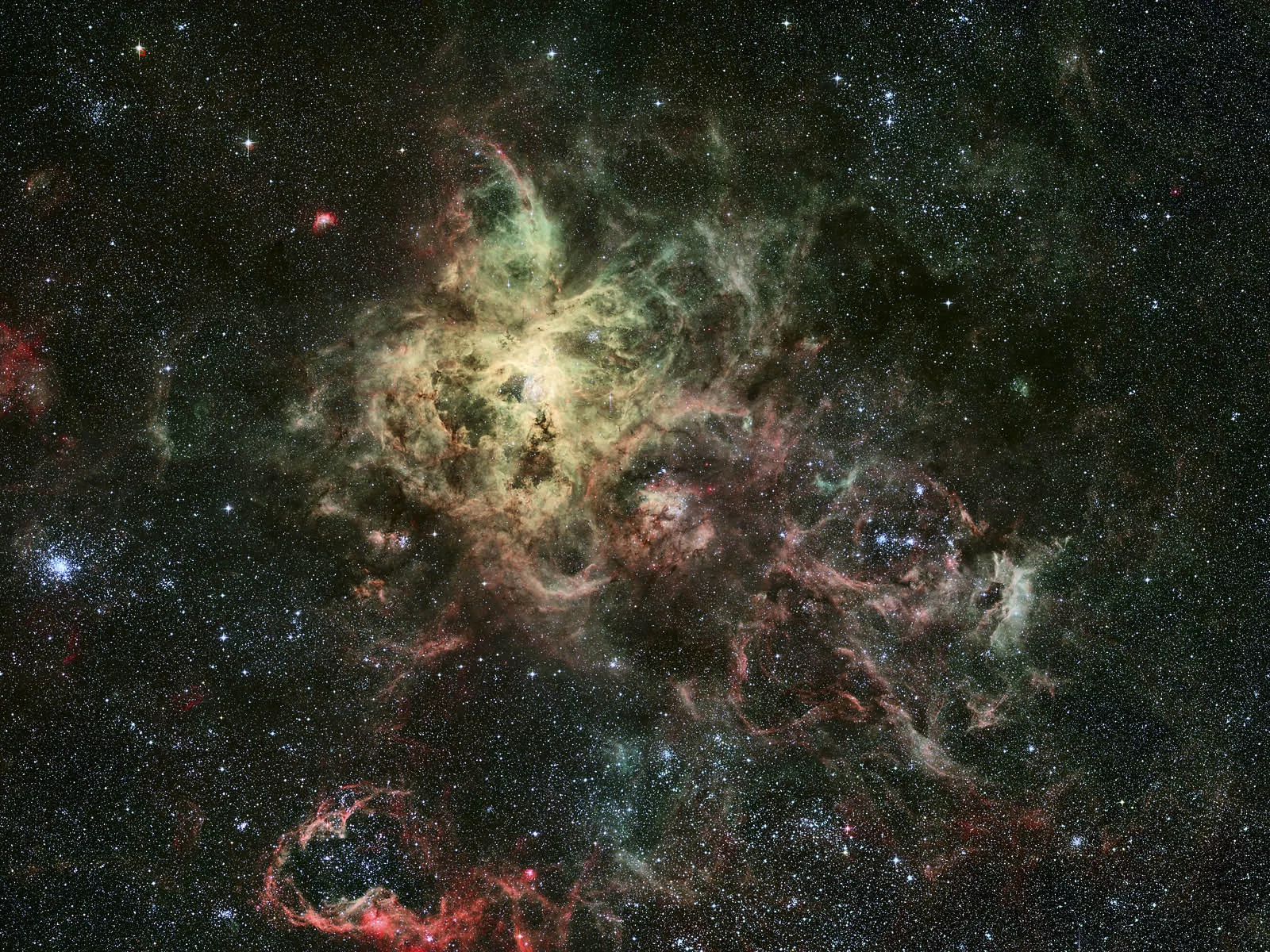 тарантул, созвездие, эмиссионная туманность, Ngc 2070