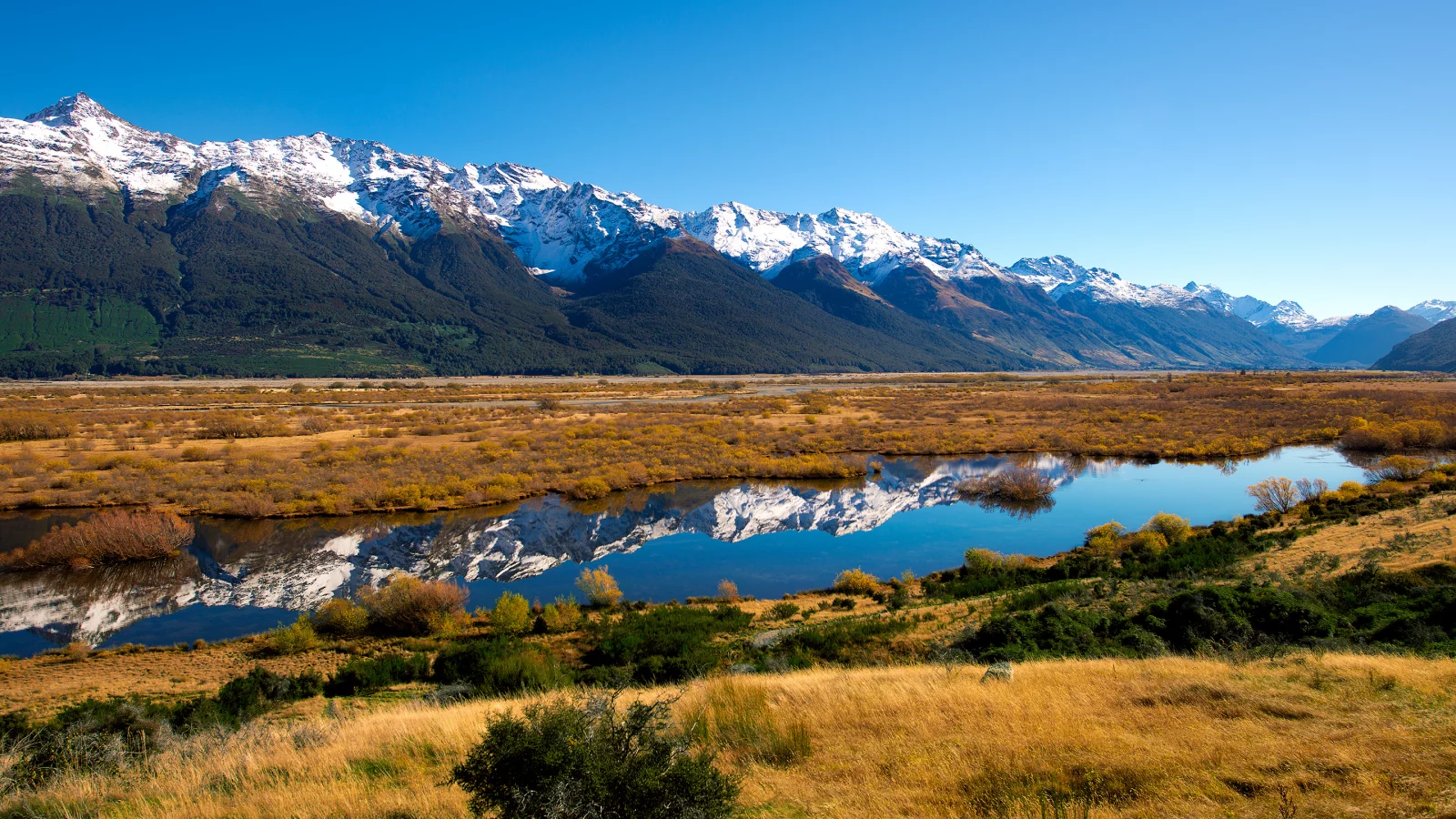 природа, горы, новая зеландия, New zealand, река