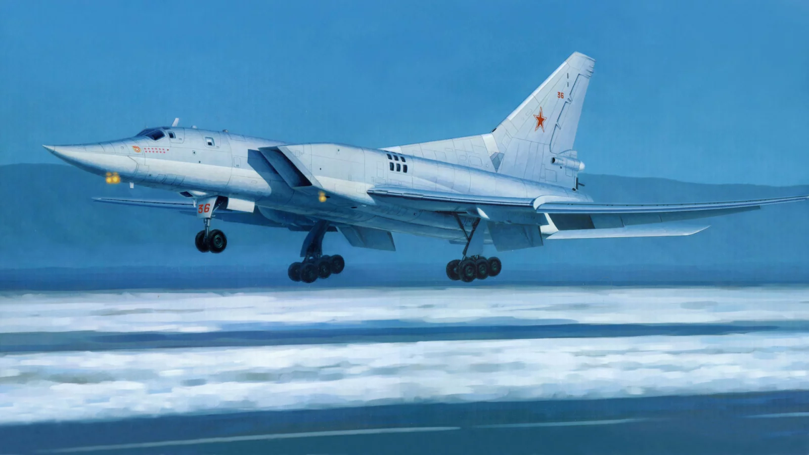 backfire, Ту-22м3, снег, аэродром, полоса, бомбардировщик