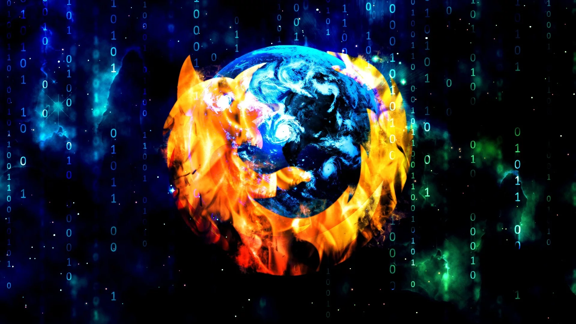 Mozilla firefox, браузер, матрица, мозилла файерфокс, цифры