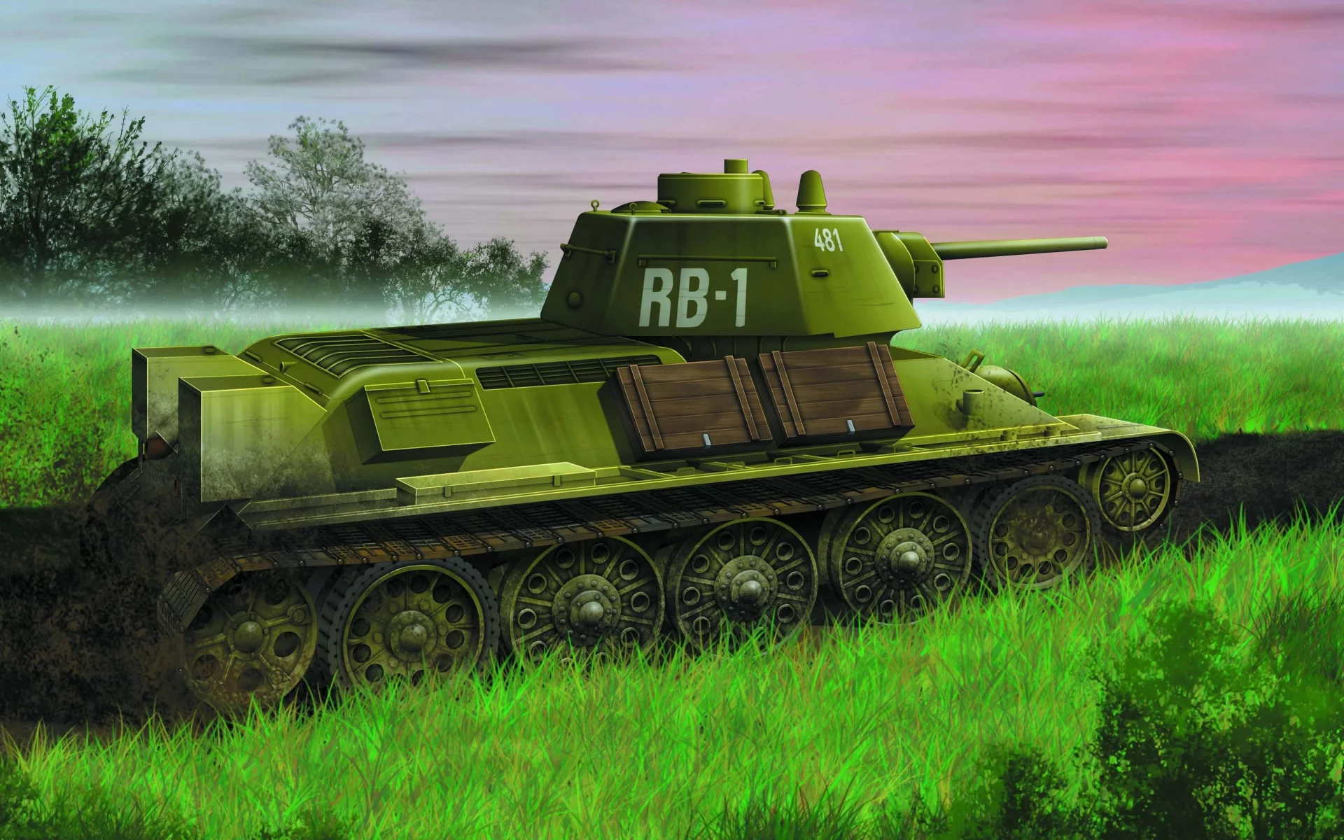 танк, Советский, средний, тридцатьчетверка, т-34-76