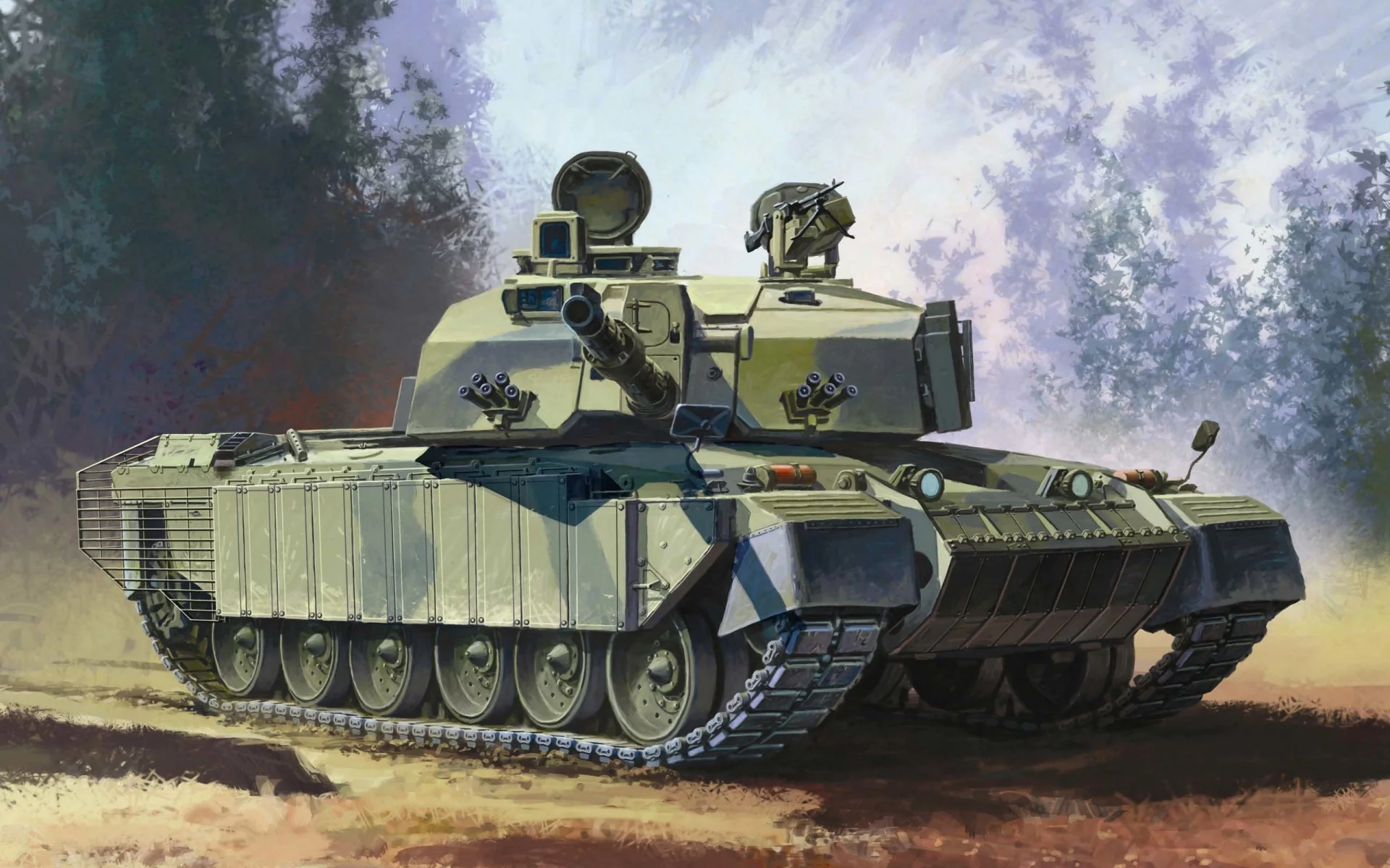 рисунок, основной, челленджер 2, Арт, боевой, challenger 2