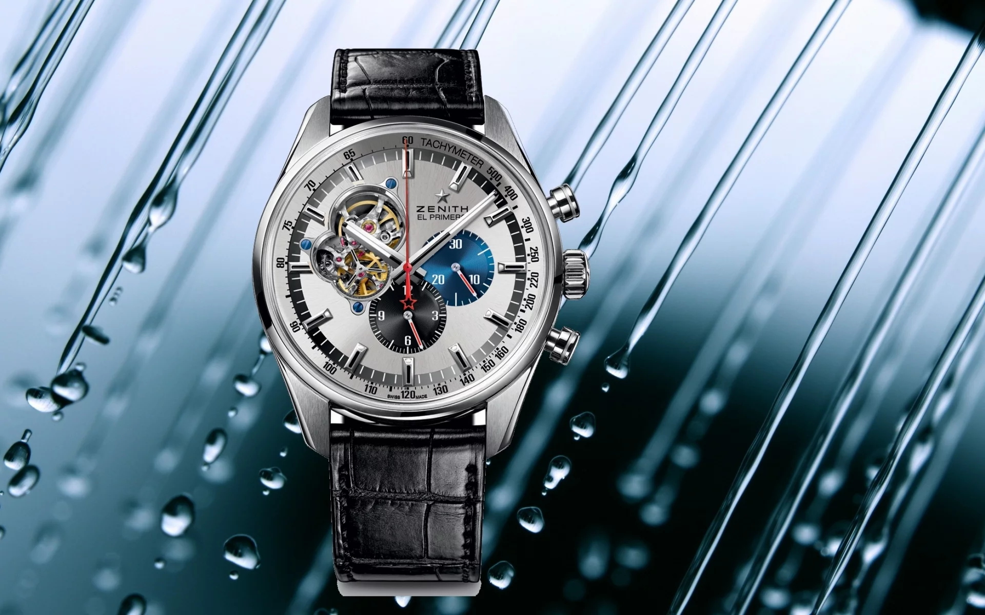 Часы, вода, watch, zenith