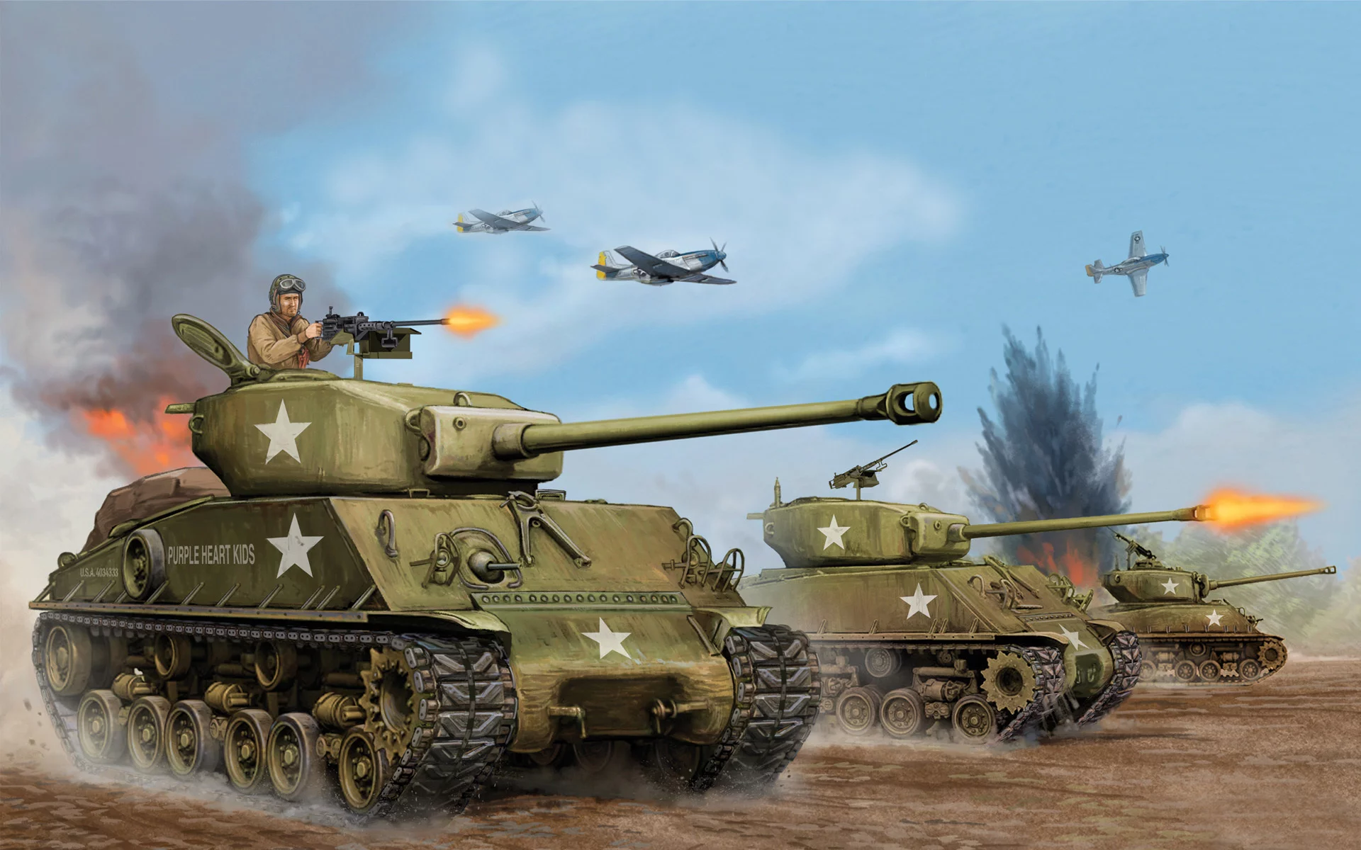 танк, средний, 1944г, easy, the, sherman, usa, eight, m4a3 e8, Арт, танк