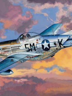 F-6d, истребитель, американский, mustang, самолёт, мустанг