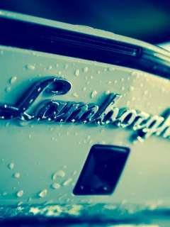 капли, Ламборгини, lamborghini, макро