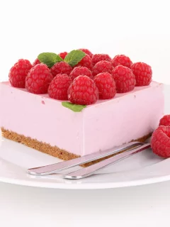 десерт, малина, ложки, ягоды, Пирожное, сладкое