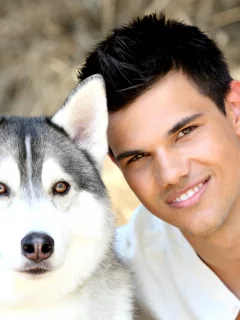teylor lautner, актер, Тейлор лотнер, собака