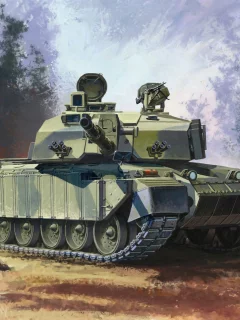 рисунок, основной, челленджер 2, Арт, боевой, challenger 2