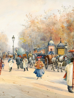 Anna palm de rosa, витрины, повозка, boulevard des capucines, paris, бульвар