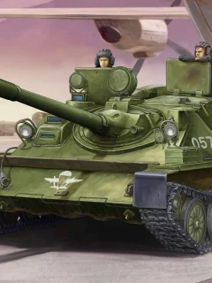 сау, аэродром, авиадесантная, Арт, асу-85, самоходная