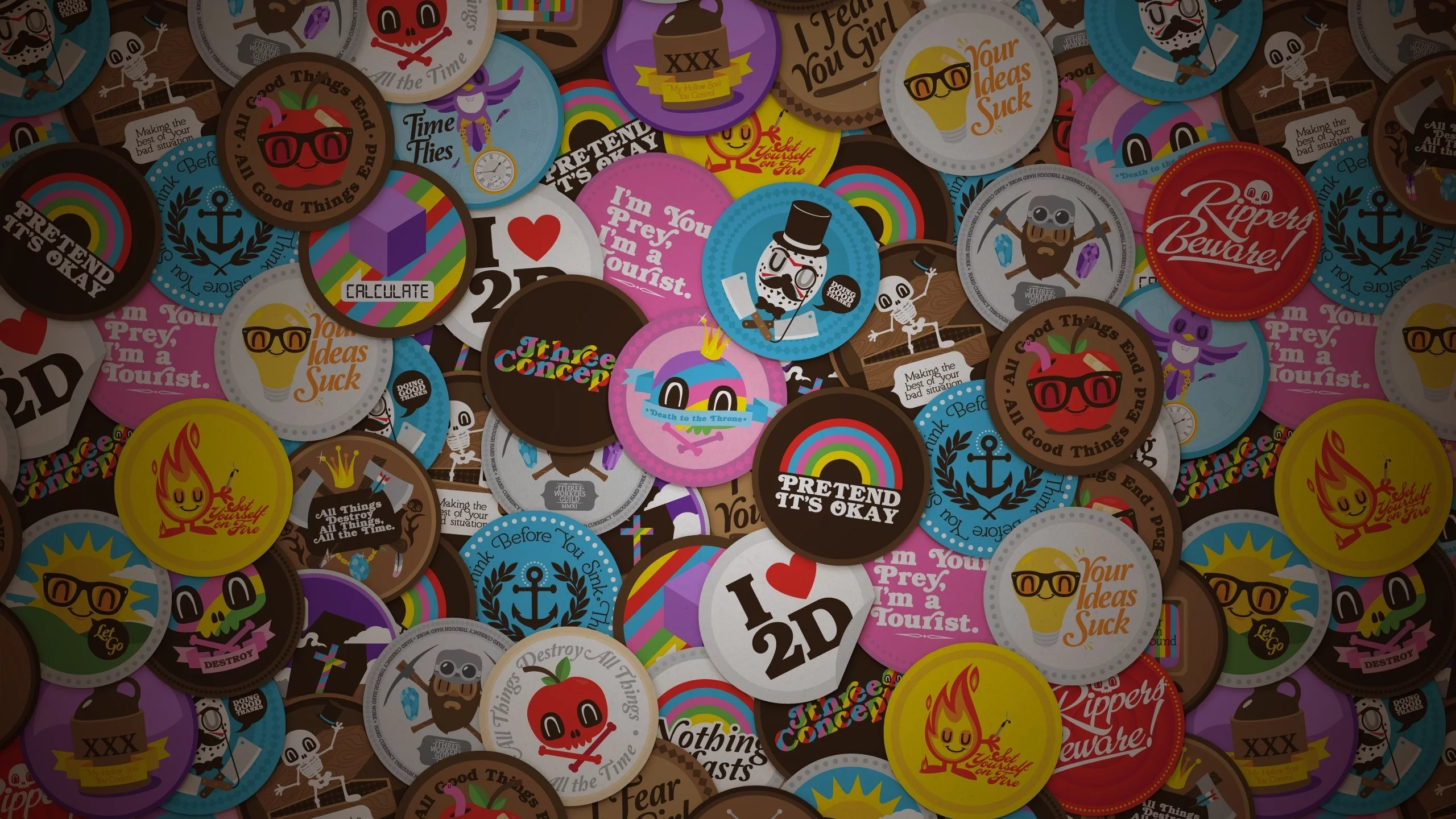 наклейки, idea, Stikers, apple, 2d, sun