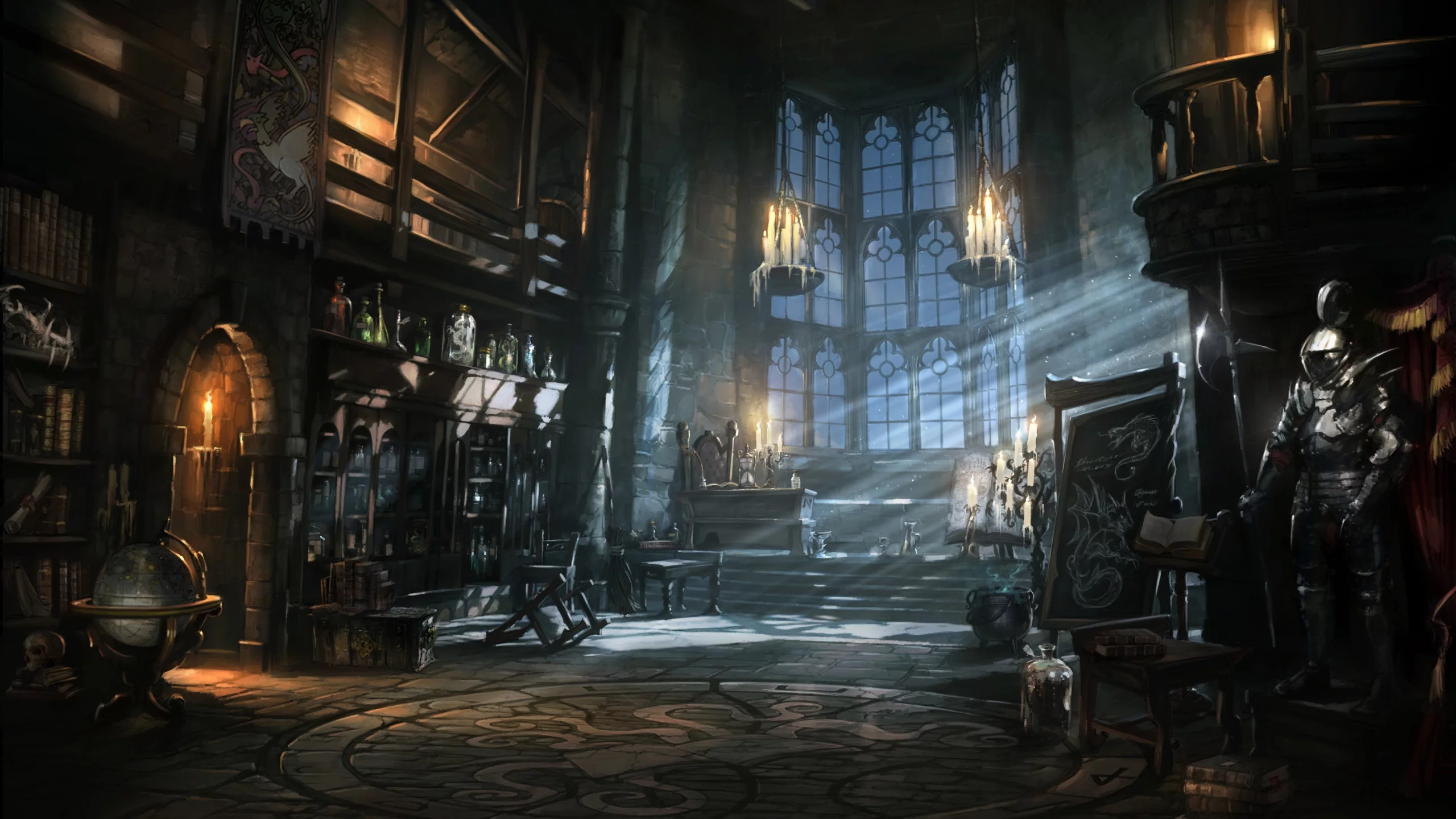 рыцарь, доспехи, Wonderbook, арт, библиотека, book of spells, книги